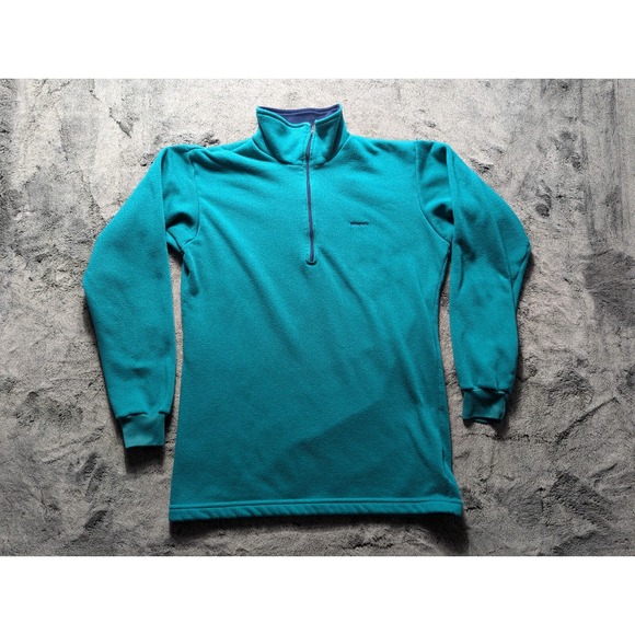 Patagonia Tops - Patagonia Capilene Long Sleeve 1/4 Zip Pullover Womens Medium Green Made In USA